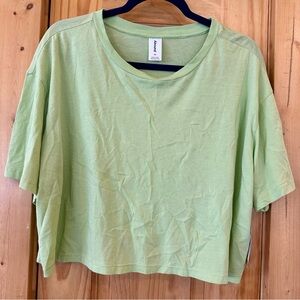 NWT New Nordstrom Abound Light Green Crop Top XL